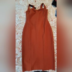 Fashion Nova Midi Bandage Dress in size 2X